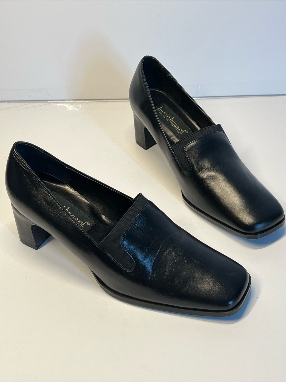 Harve Bernard Black Penny Loafers Women’s Size 8.5 Classic Business Casual